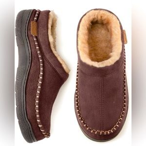 Zigzagger Men’s Slip On Moccasin Slippers M